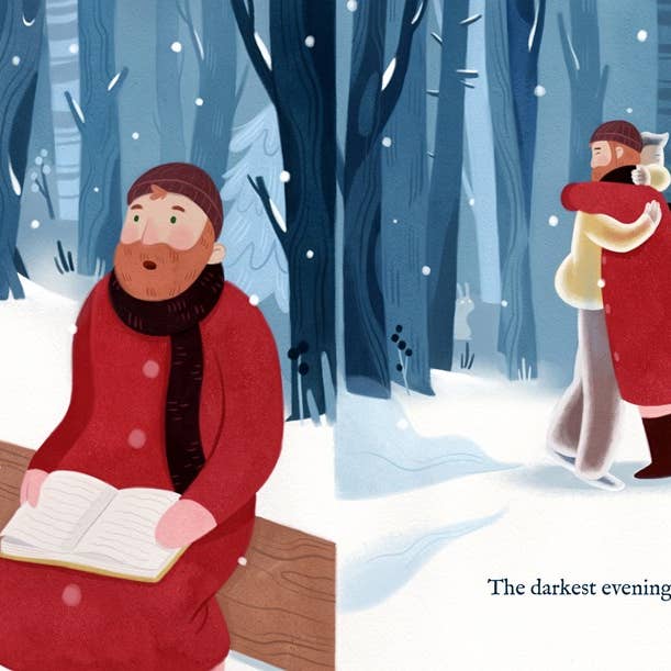 Familius, LLC - Wholesale Preschool Book (3-5) - Stopping By Woods on a Snowy Evening7