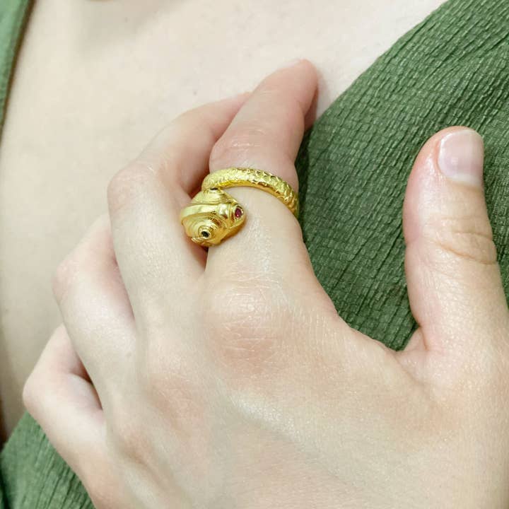 GOLD KÓI RING for wholesale by MIO JEWELS