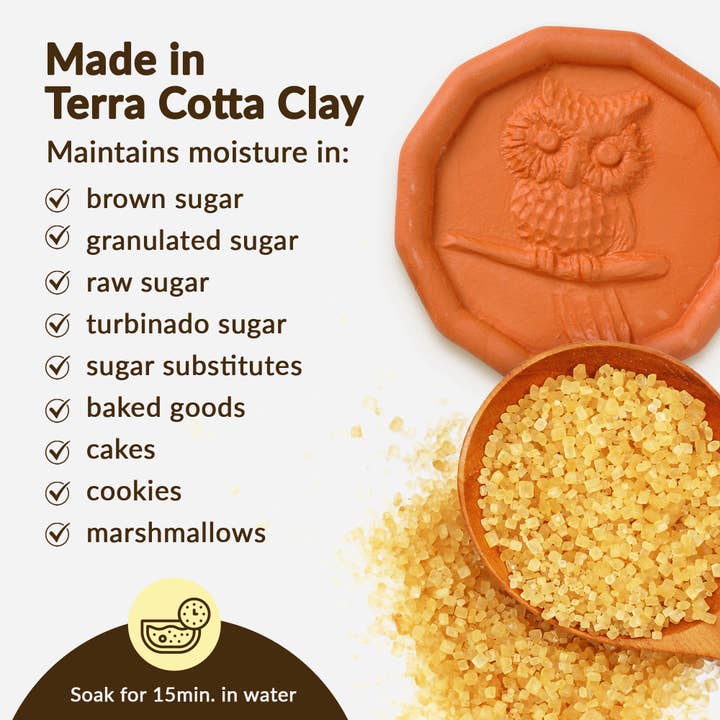 JBK Pottery - Wholesale Kitchen Tool/Gadget - Owl Design Ceramic Brown Sugar Saver7