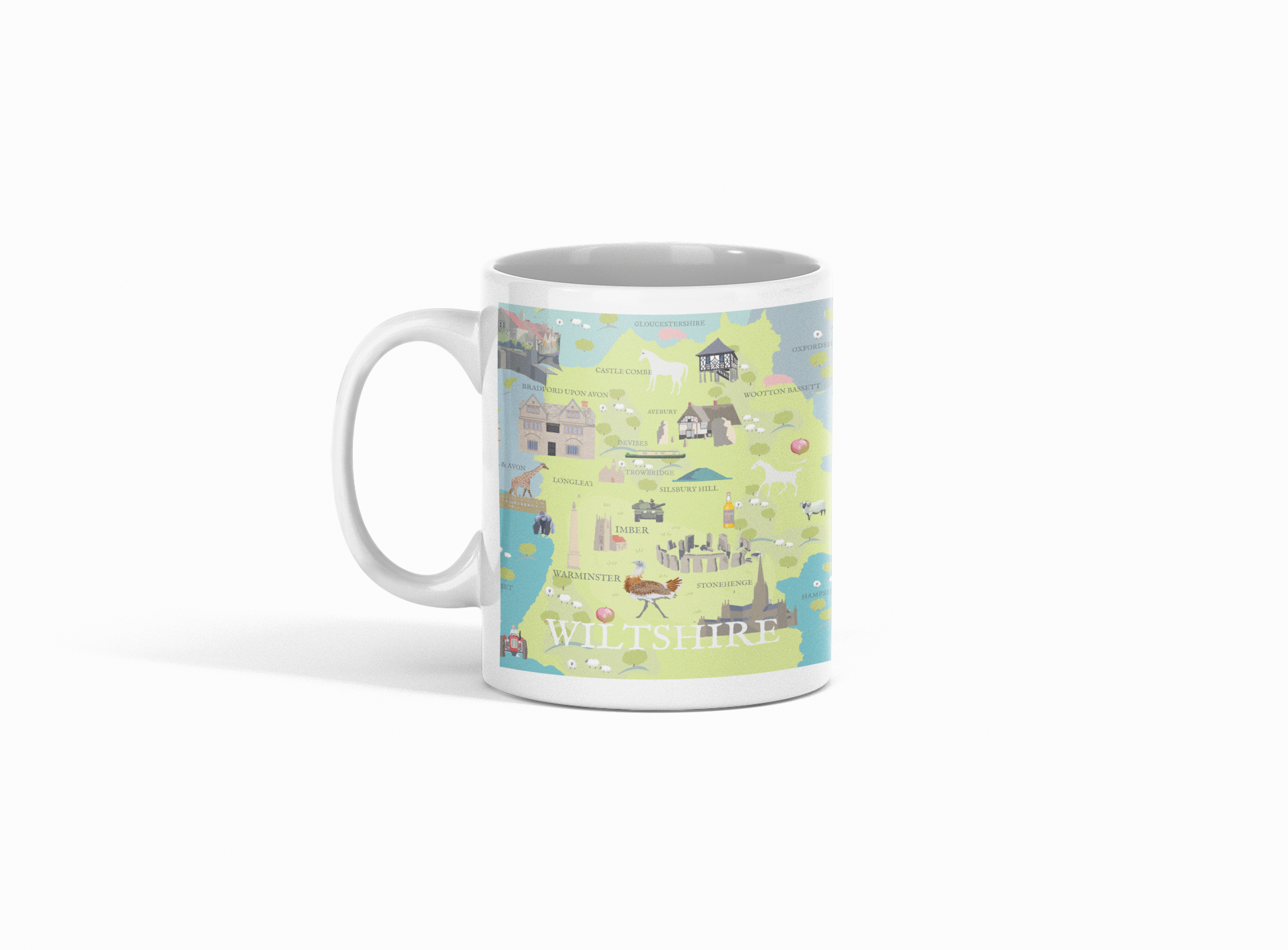Betty Boyns Designs – wholesale Coffee mug – ILLUSTRATED MAP MUGS54