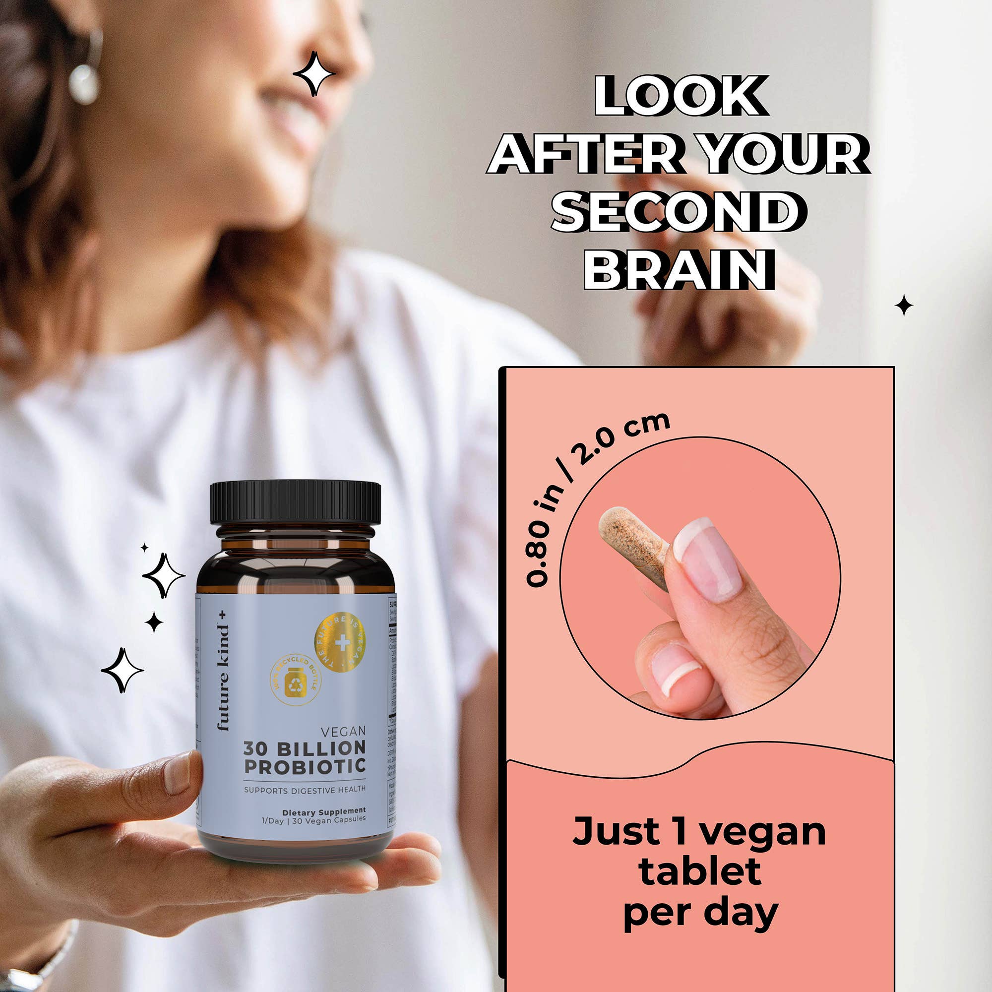 Future Kind - Wholesale Oral Supplement/Vitamin - Vegan Probiotics Digestion Supplement (30 Billion CFUs)4