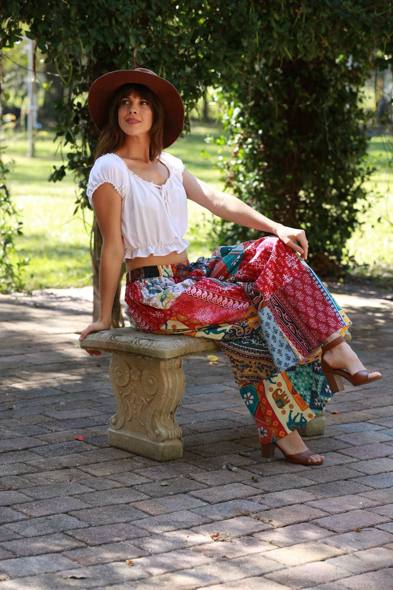 Sacred Threads - Wholesale Pants - Women's - Free Spirit Hippie Patchwork Pants1