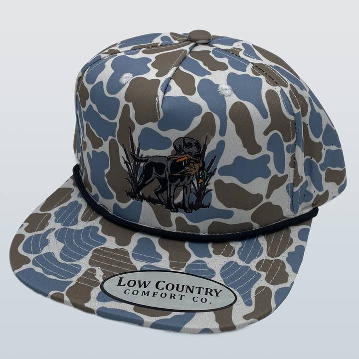 Lab Duck Blue 5Perf Blue Old School Camo Rope for wholesale by Riverbed Threads