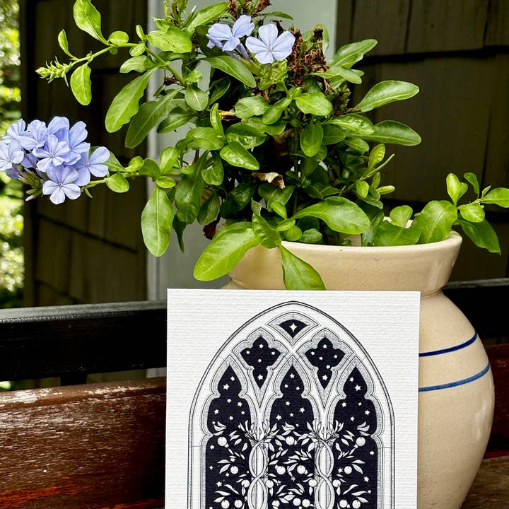 Petrichor & Co. - Wholesale Art Print - Gothic Castle Window Art Print – 5x7 Medieval Wall Art2