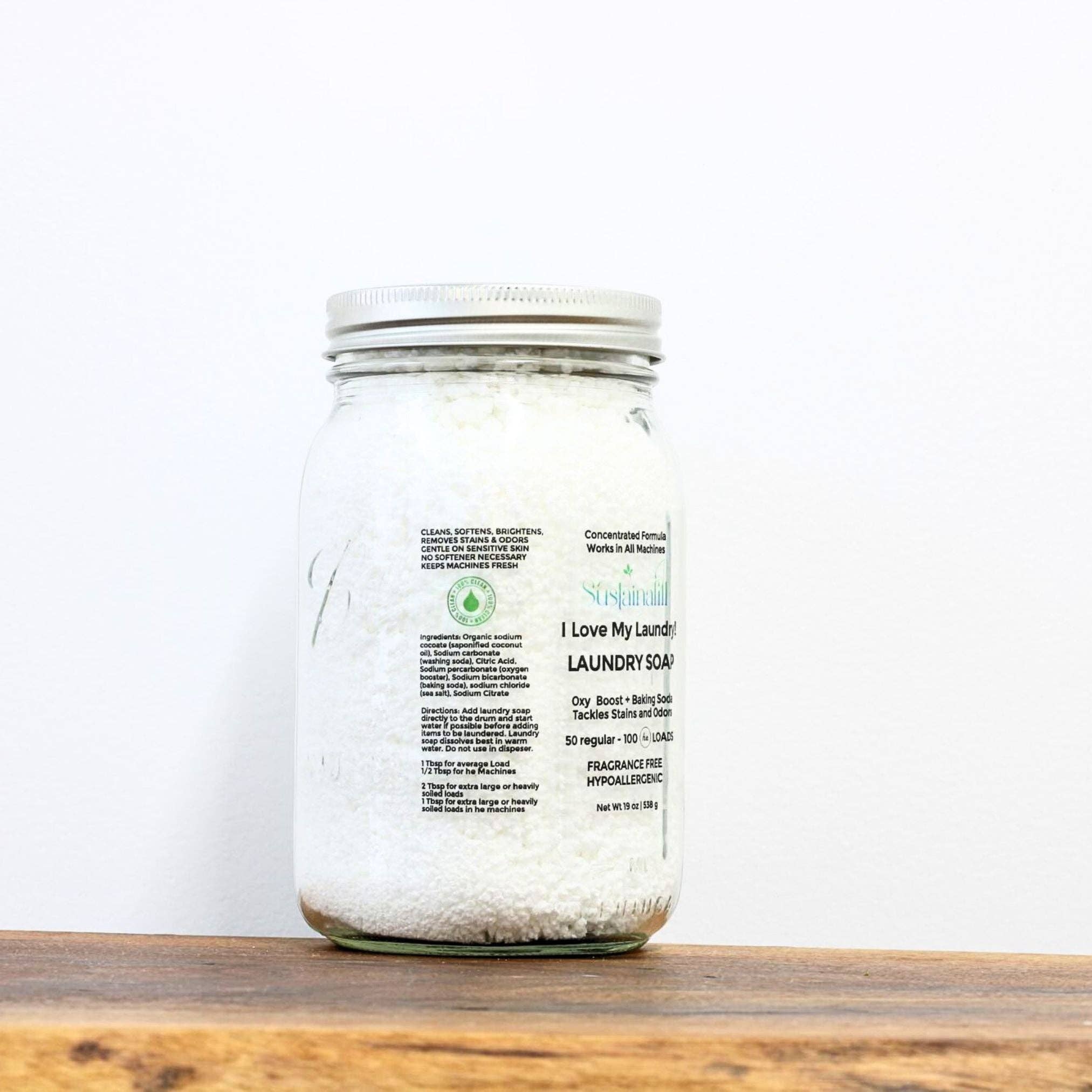 Farmbody Skin Care - Wholesale Laundry Detergent Powder/Pods - I LOVE MY LAUNDRY! Fragrance Free Biodegradable Laundry Soap 50-100 LOADS3