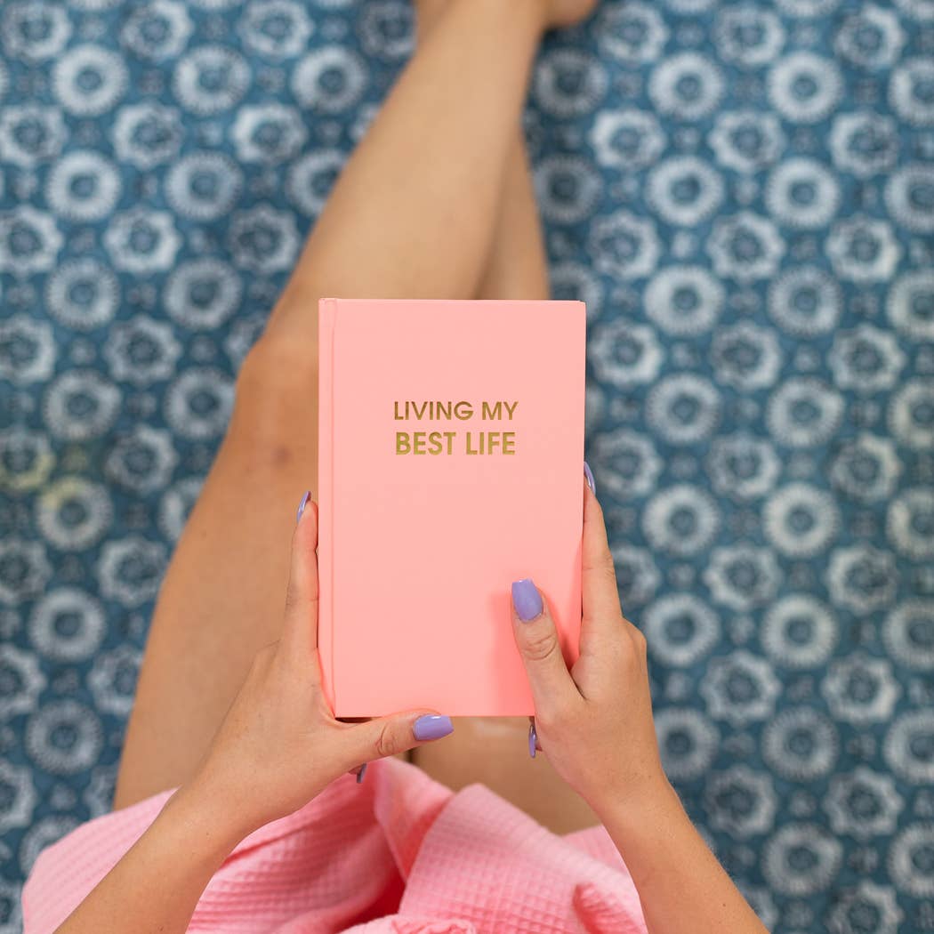 Chez Gagné - Wholesale Journal/Diary - Living My Best Life - Hardcover Daily Journal - Sunset Pink4