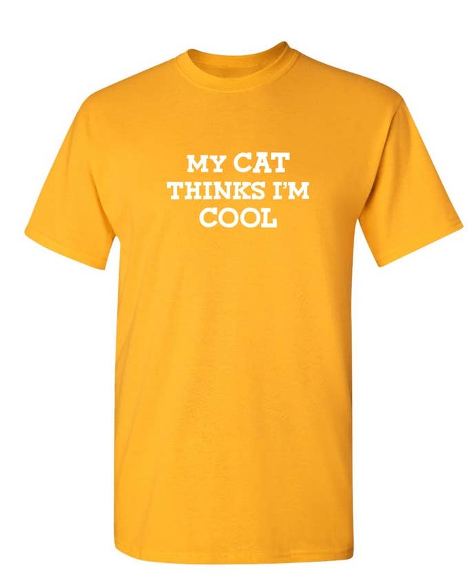 Feelin Good Tees - Wholesale Screen Printed T-Shirt - Unisex - My Cat Thinks I'm Cool1