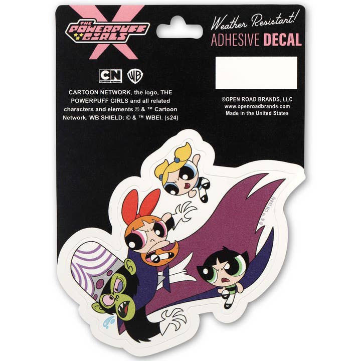 Open Road Brands, LLC - Wholesale Wall Decal/Stickers - Powerpuff Girls vs. Mojo Jojo Adhesive Decal