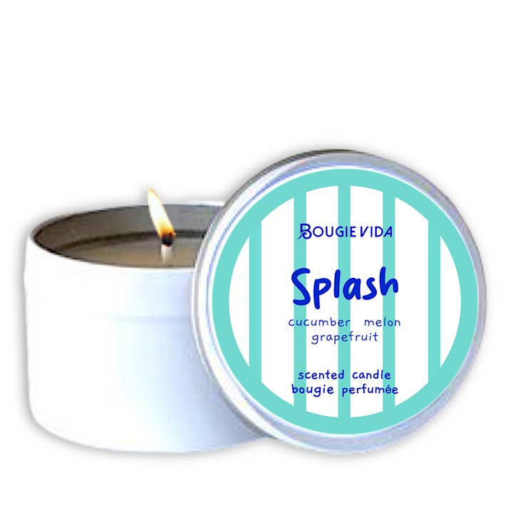 Vela de viaje de soja Splash 6 oz para venta al por mayor de Bougie Vida