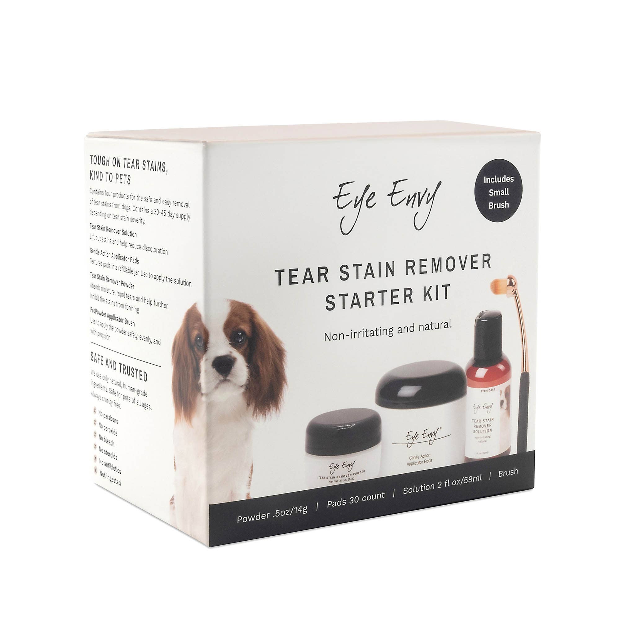 Eye Envy - Wholesale Pet Grooming Set - Dog - Dog Tear Stain Remover Starter Kit With Sm ProPowder Brush5