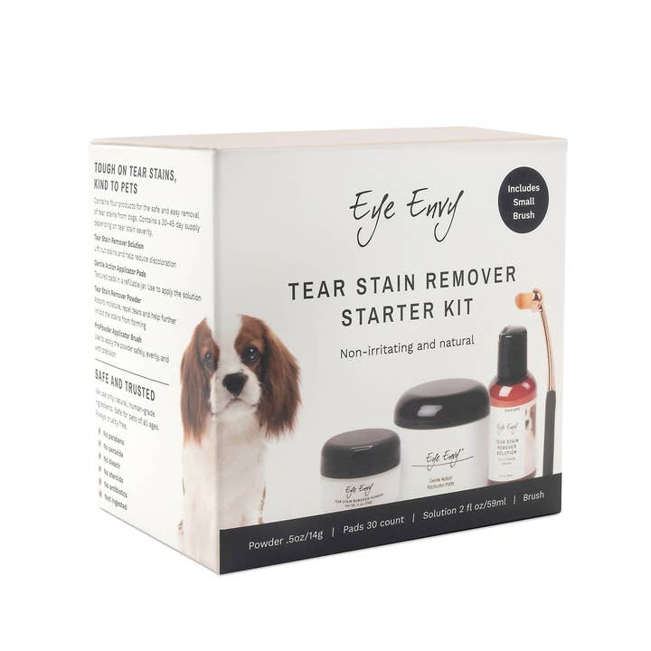 Eye Envy - Wholesale Pet Grooming Set - Dog - Dog Tear Stain Remover Starter Kit With Sm ProPowder Brush5