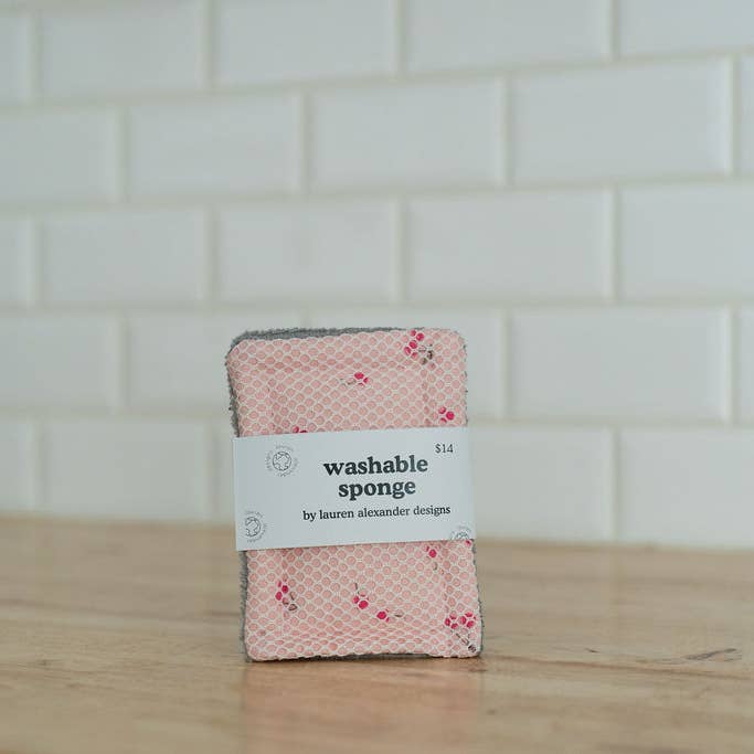 Esponja Lavável - Cherry Berry por atacado de Lauren Alexander Designs