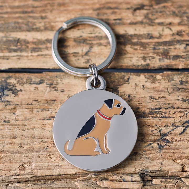 Dog ID Breed Name Tag - Border Terrier for wholesale by Sweet William Designs