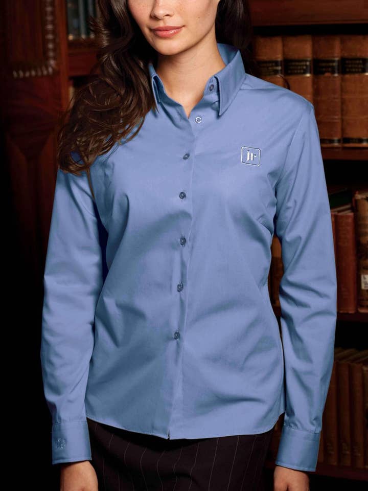 Popeline extensible L/S pour femmes pour la vente par Forsyth