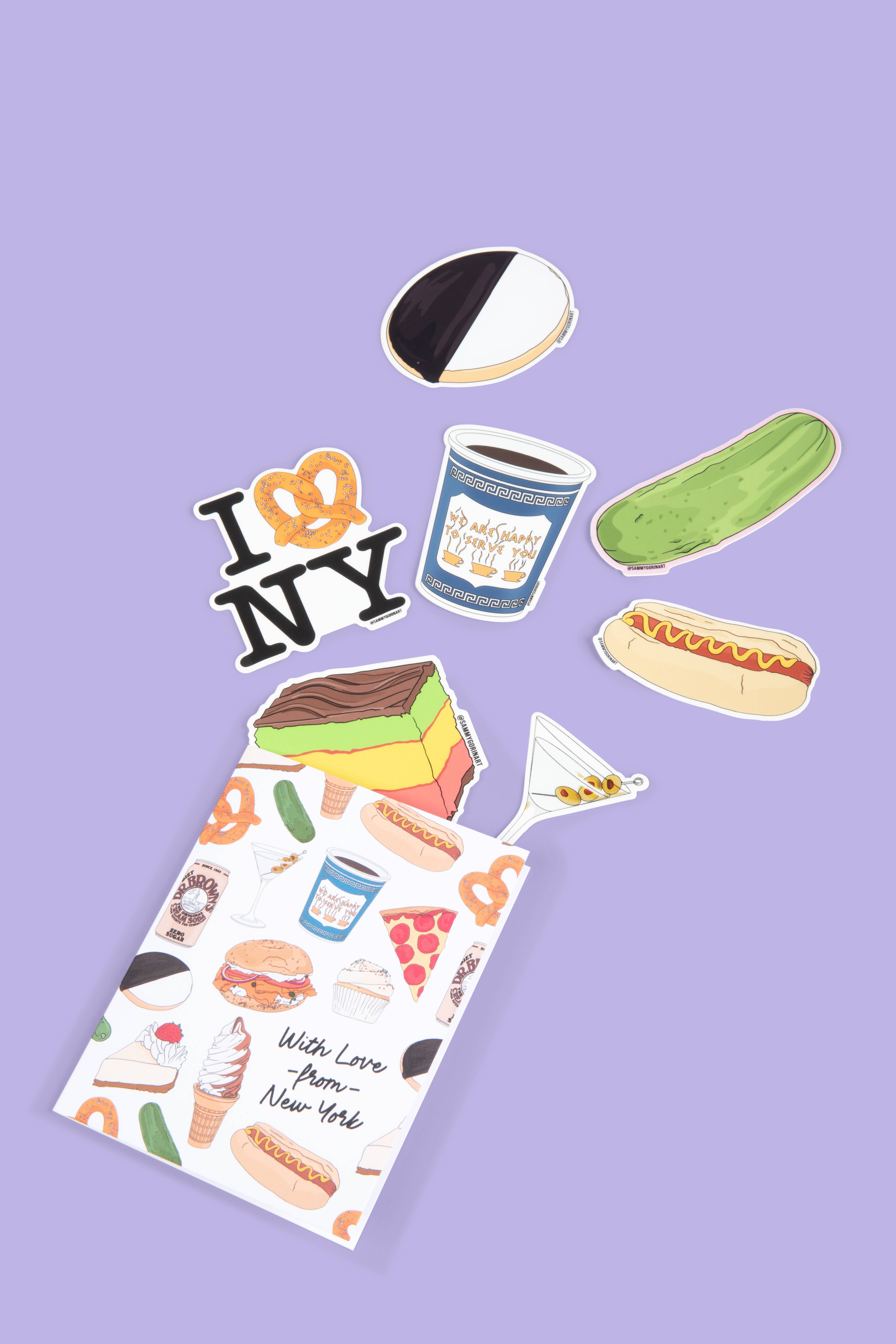 Sammy Gorin LLC - Wholesale Gewone wenskaart - Met liefde van NY Food Card3