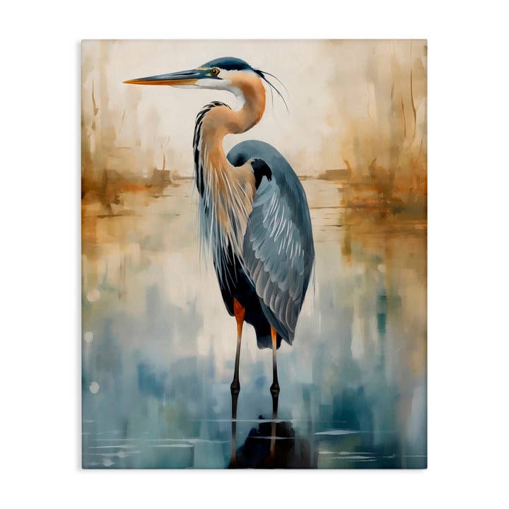 Stupell Industries - Wholesale Wall Sign - Peaceful Heron over Abstract - Unframed Wall Art5