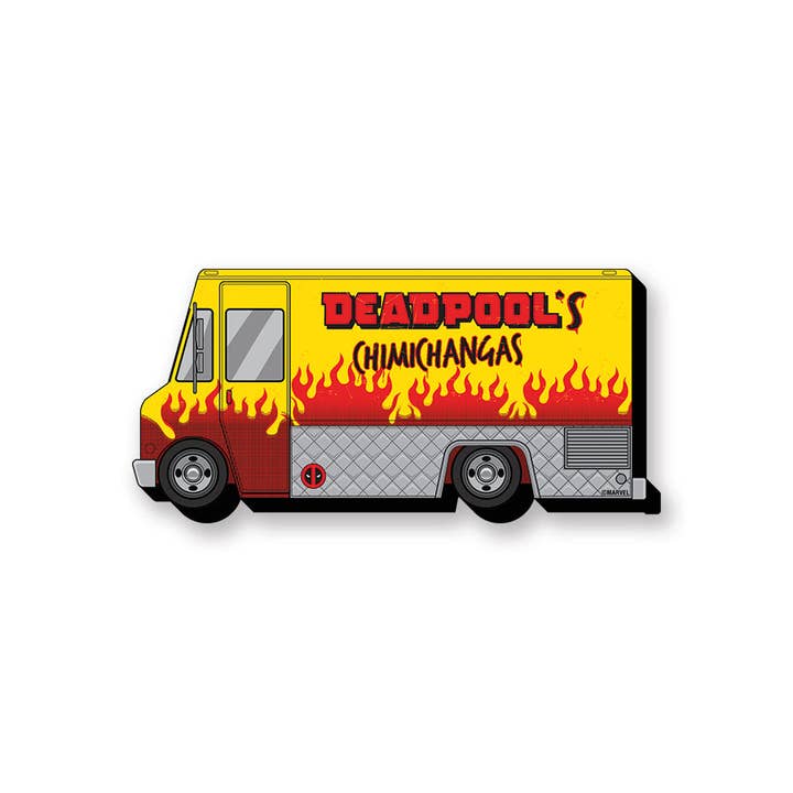AQUARIUS, GAMAGO, ICUP, & ROCK SAWS by NMR Brands - Wholesale Magnet - Marvel Deadpool Chimichangas Funky Chunky Magnet