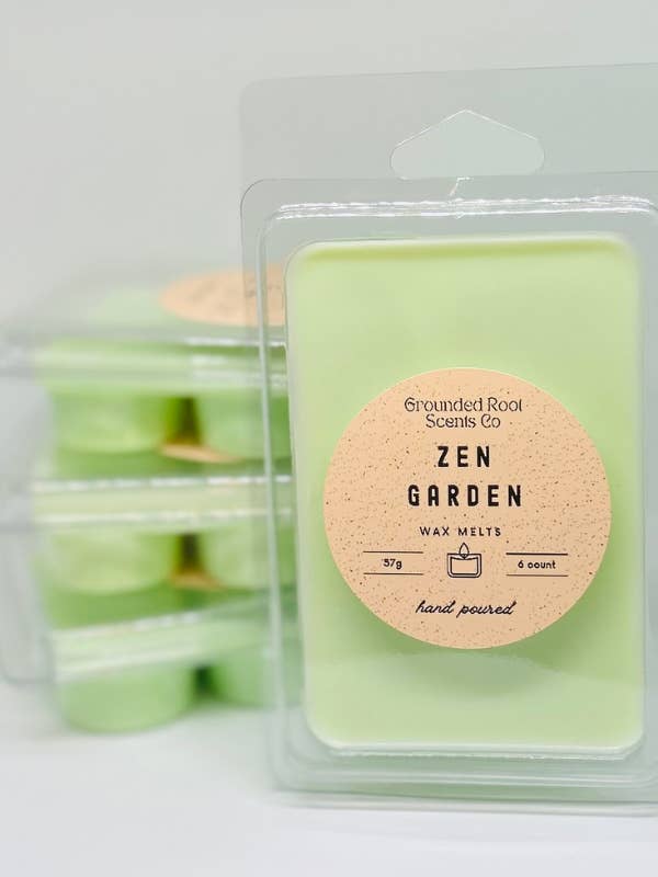 La cera da giardino Zen si scioglie per la vendita all'ingrosso da parte di Grounded Root Scents Co