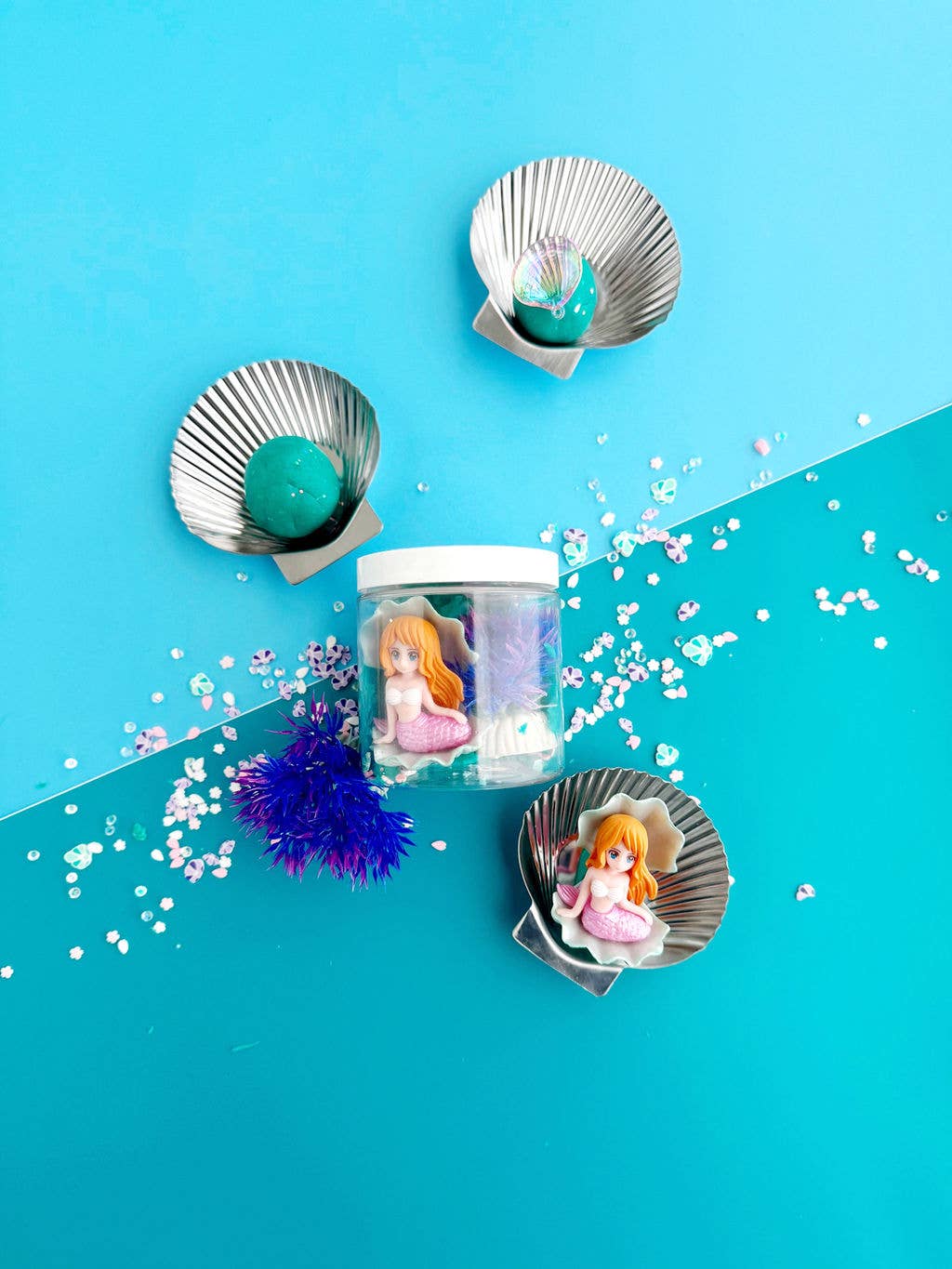 Earth Grown KidDoughs (KidDoughs by EGKD) - Wholesale Putty/Slime - Kids - Mermaid Mini Dough-To-Go2