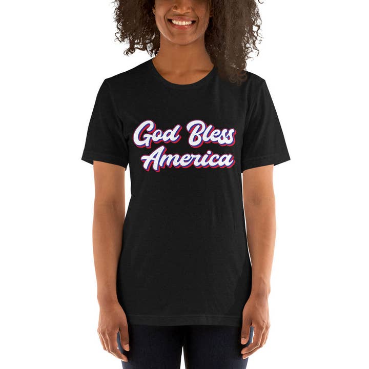 Good bless America unisex t-shirt för wholesale av Souverista