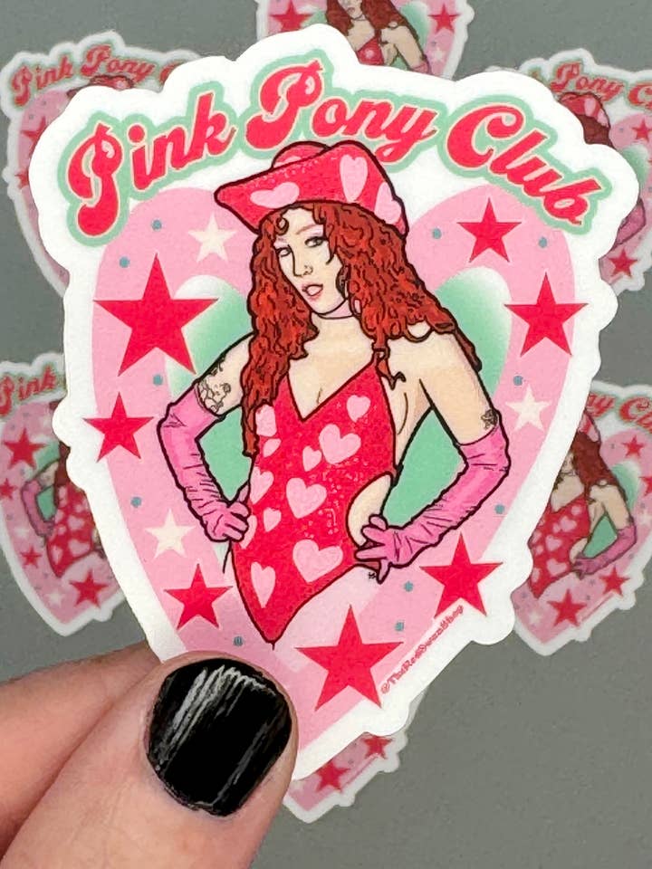 Autocollant en vinyle - Chappell Roan - Pink Pony Club pour la vente par The Red Swan Shop