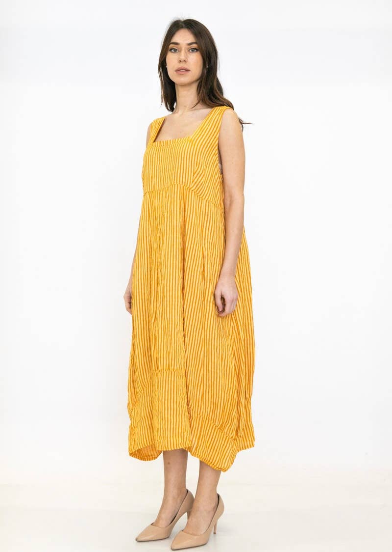 LINEN & COTTON HOUSE - Wholesale Dress - Women's - ROBE EN LIN 322 8119 RAYÉE PRINTEMPS ÉTÉ VÊTEMENTS20