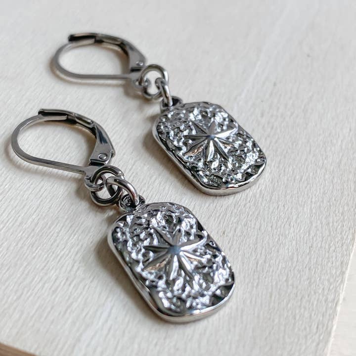 Stainless steel star earrings | ESTRELLA for wholesale by Lunaki Design