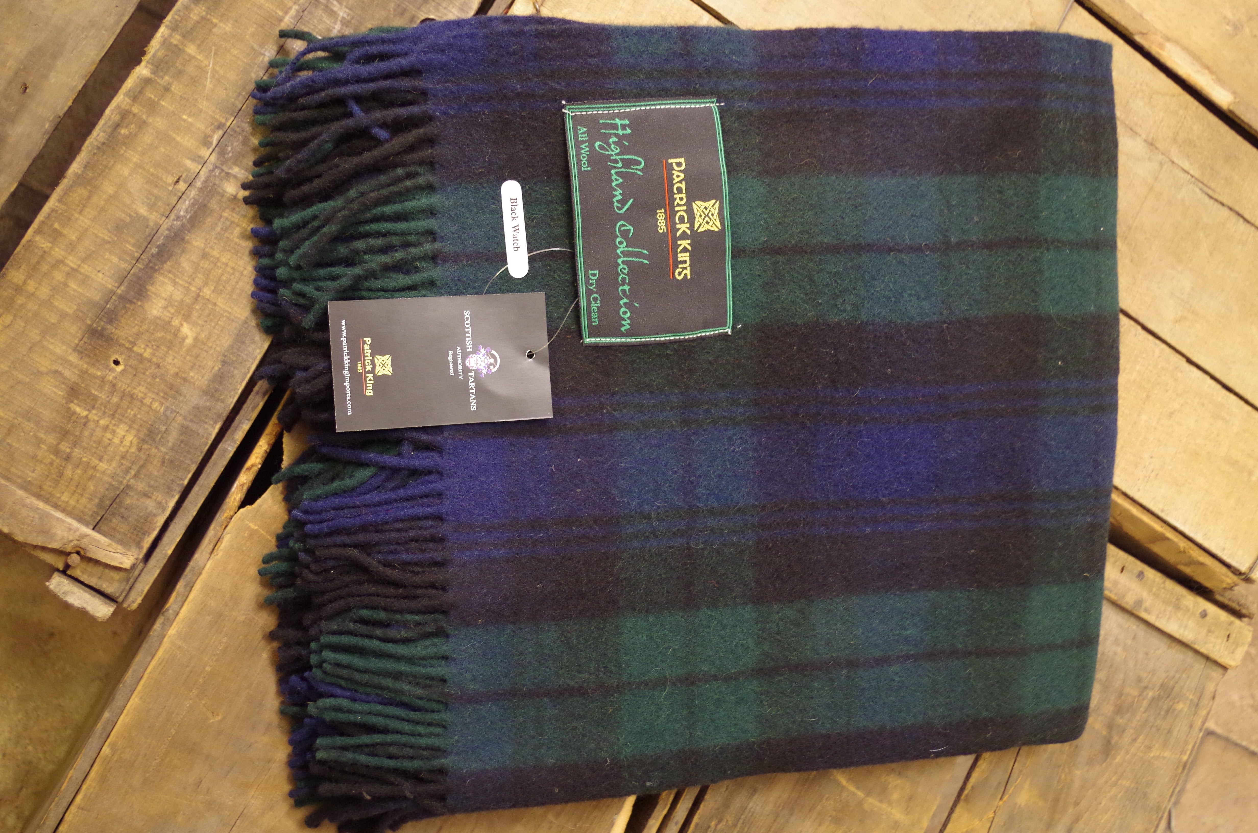 Patrick King Woollen Company - Wholesale Throw Blanket - Black Watch Highland Blanket4
