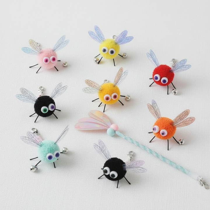 DIY Sparkly Insect Plush Toy for Cats for wholesale by kapeit