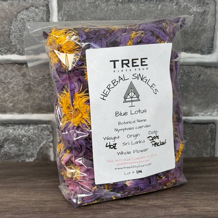 Tree Fifty Four - Wholesale Loose Tea - Blue Lotus Whole Flower | 2oz - 1 KG | Bulk