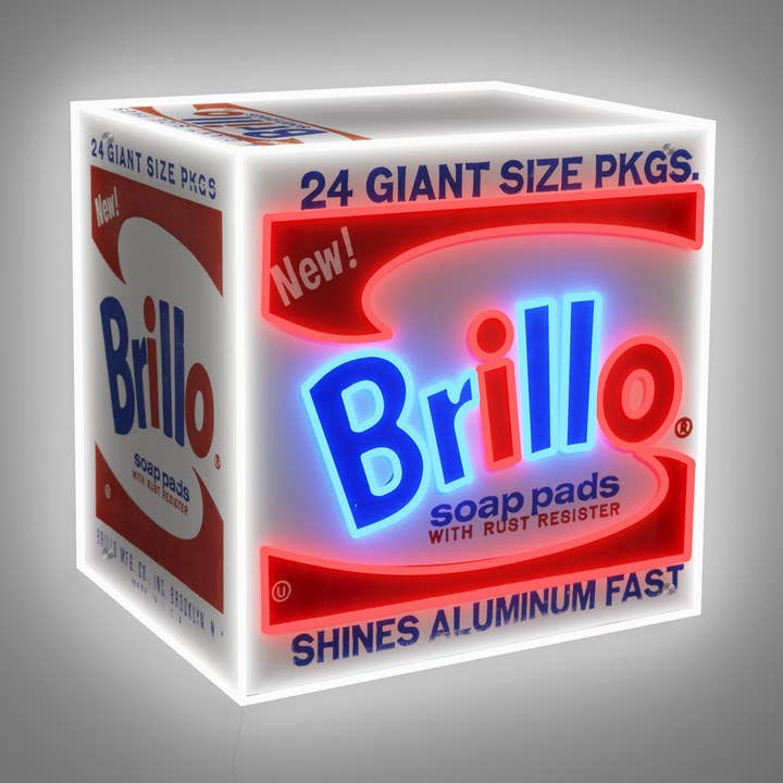 Brillo Box by Andy Warhol - LED neon sign for wholesale by Yellowpop