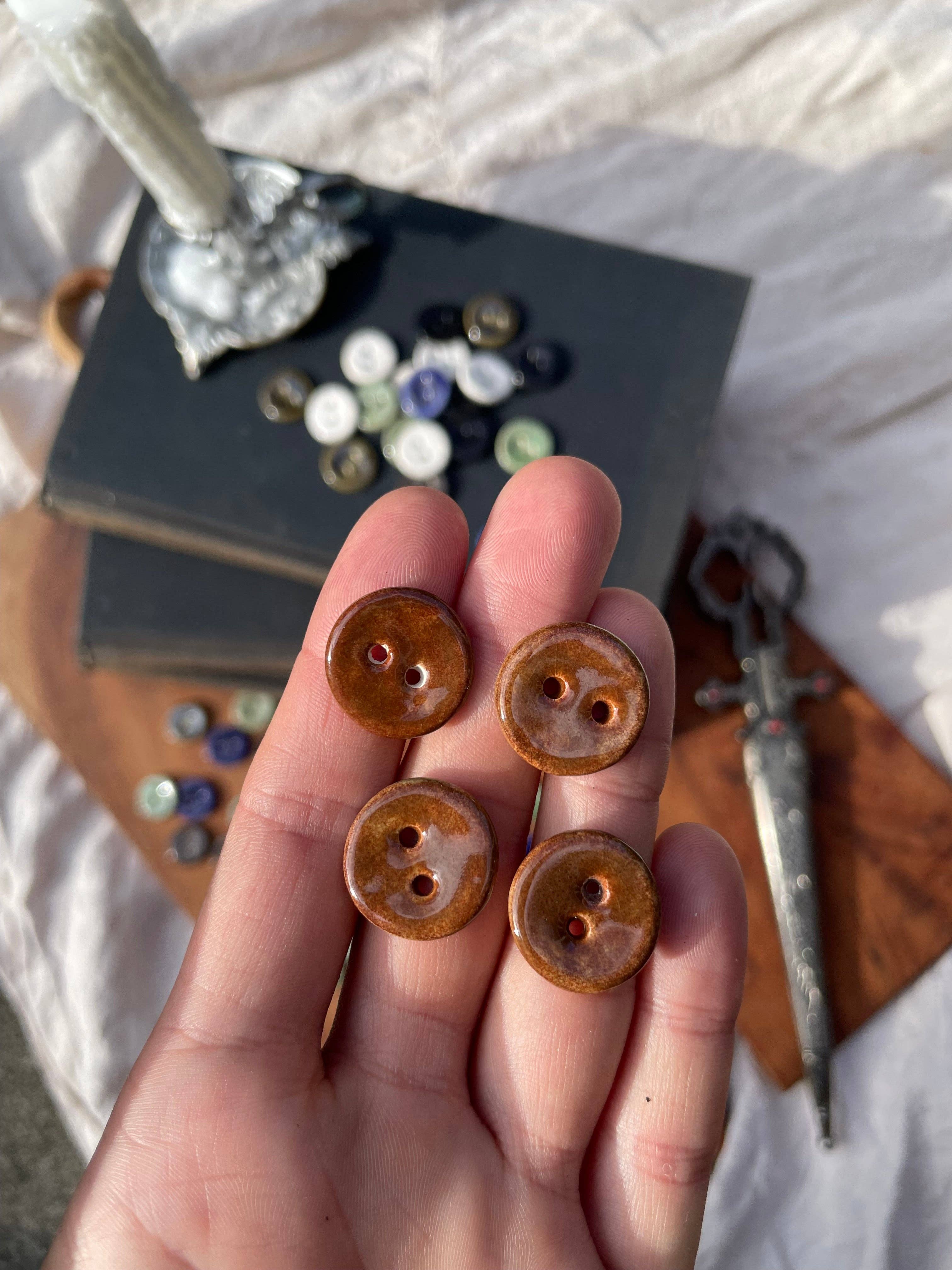 Silver Beast Studio - Wholesale Sewing Button/Snap - 18mm Original Buttons (Set of 5)9