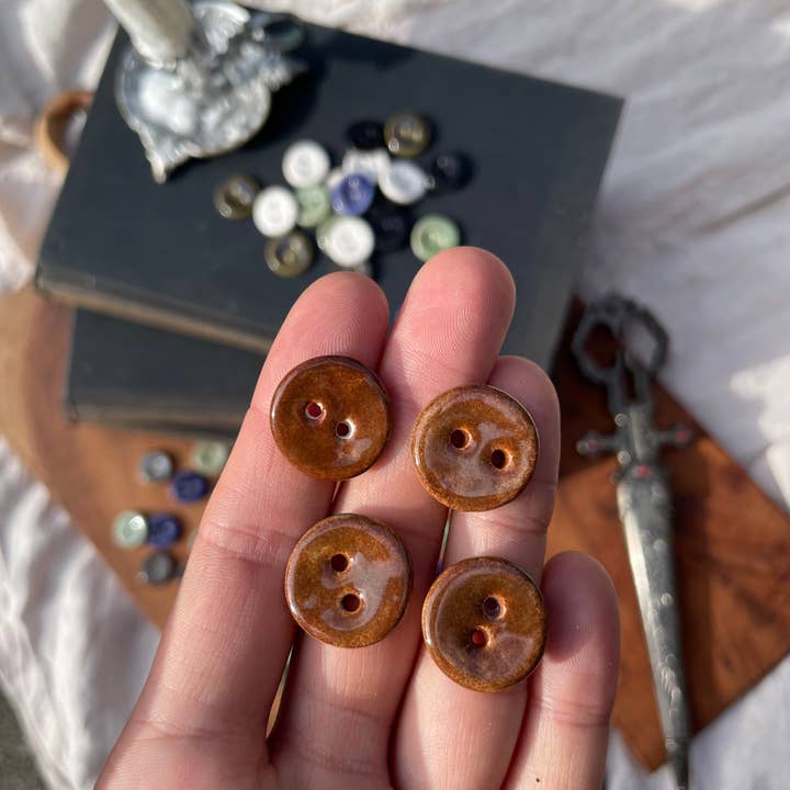 Silver Beast Studio - Wholesale Sewing Button/Snap - 18mm Original Buttons (Set of 5)9