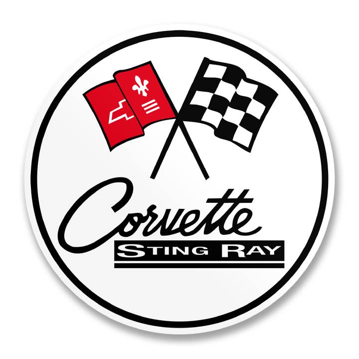 Chevrolet Corvette C2 Sting Ray Logo Sticker for wholesale by Hybris Production AB