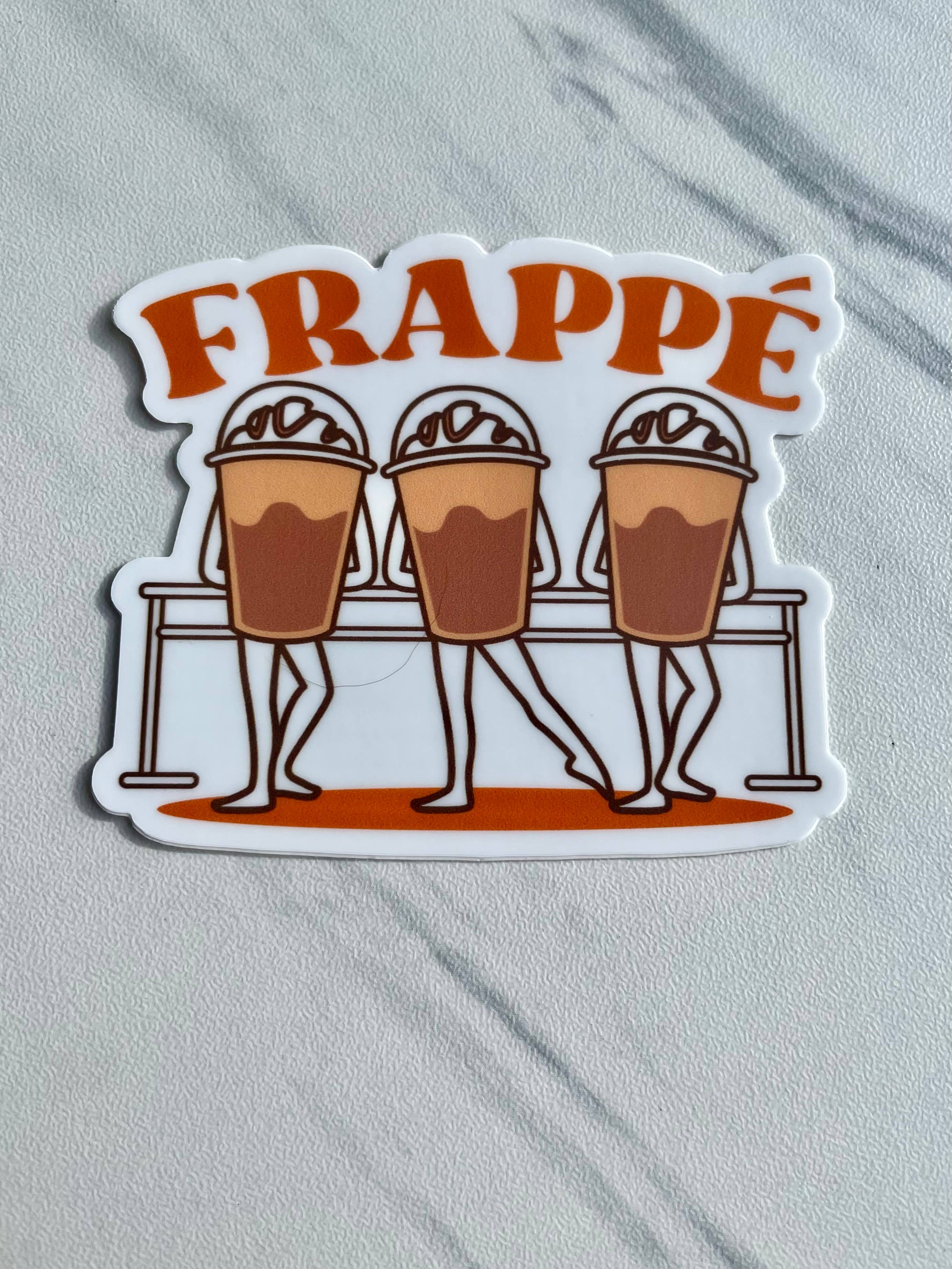 Denali & Co. - Wholesale Sticker - Frappe Dance  Parody Sticker, 3" x 2.6"1
