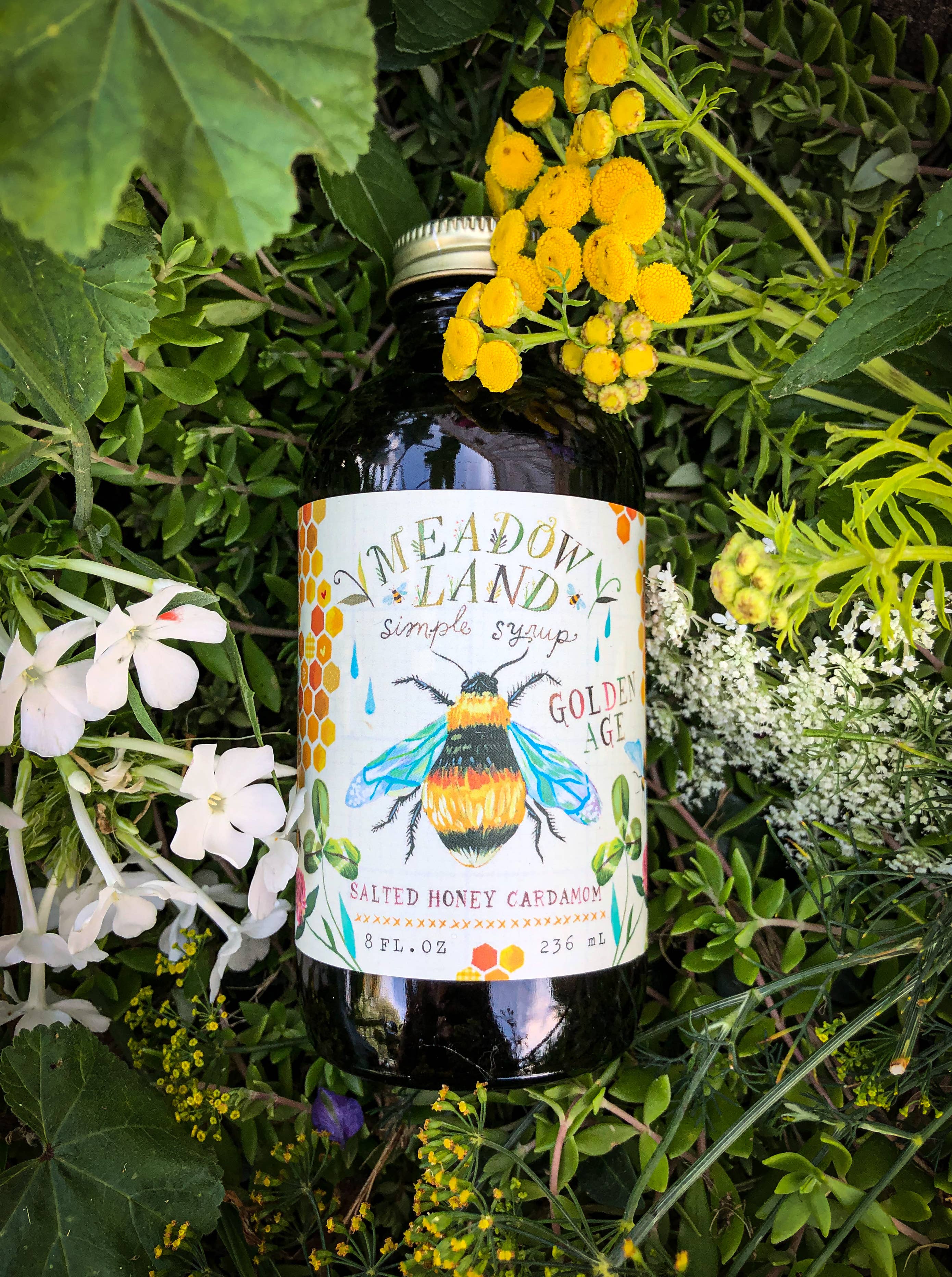 Meadowland Syrup - Wholesale Cocktail Mix/Syrup - Golden Age Simple Syrup (Backbar)2