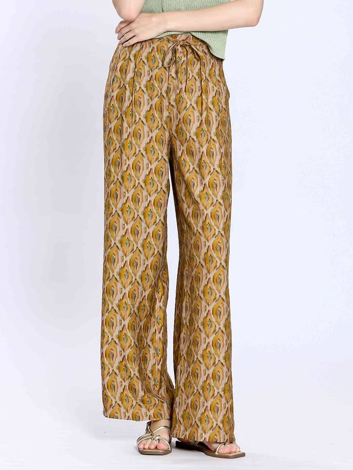 S24141229 - Ladies Printed Loose Fit Trousers for wholesale by The Korner - USA