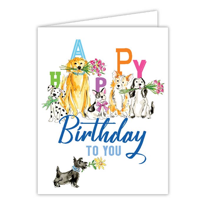 Cartão de Aniversário Feliz para Cãezinhos de Festa por atacado de RosanneBeck Collections