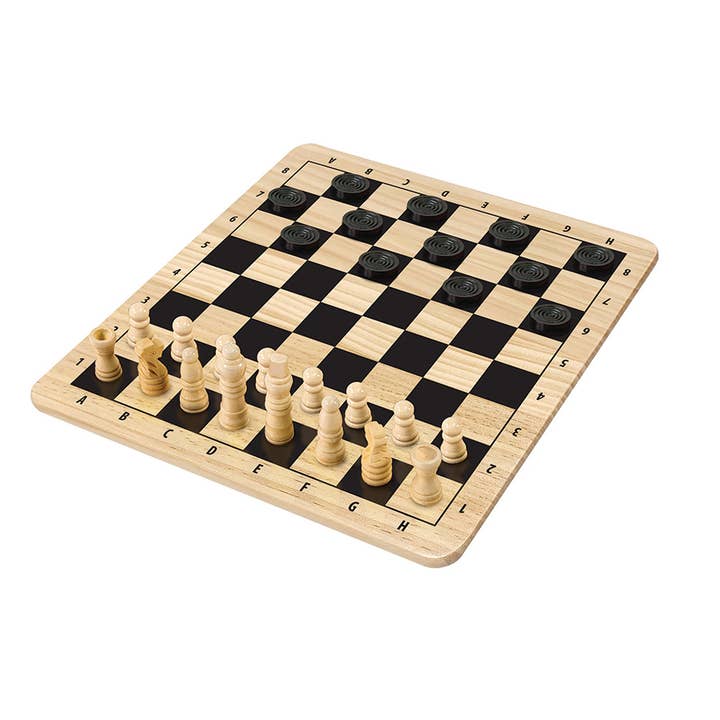 Outset Games and Cobble Hill Puzzles - Wholesale Board Game - CHESS & CHECKERS - Two Timeless Strategy Games in One Box2