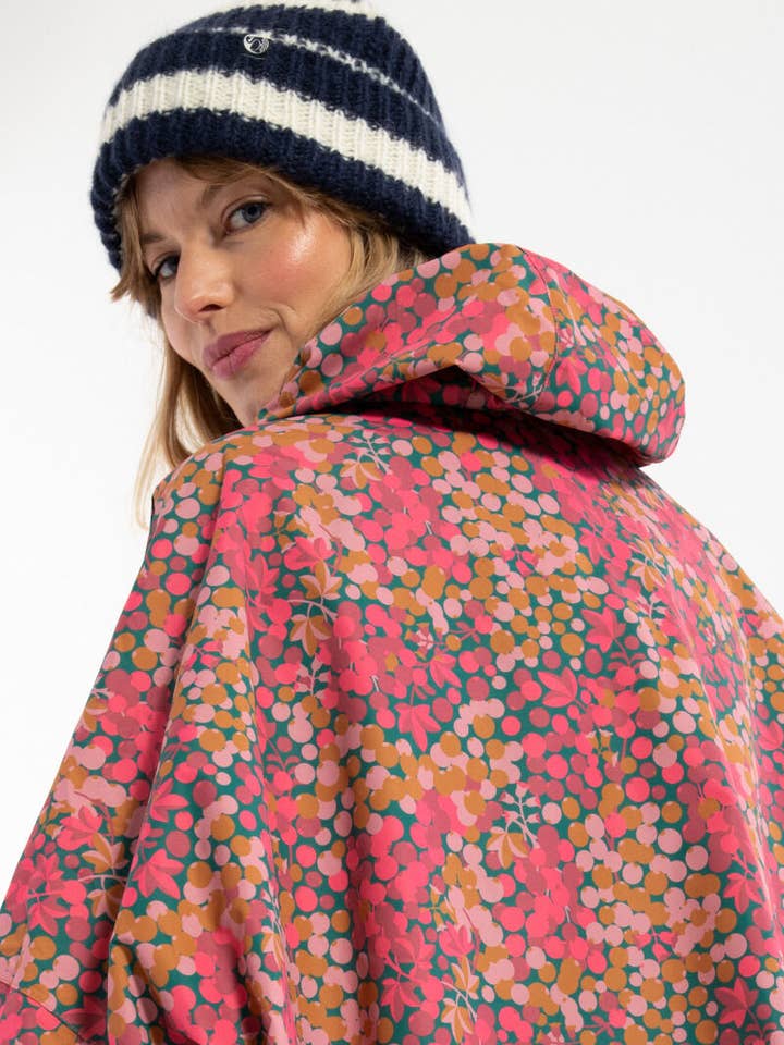 Danefae København - Wholesale Poncho - Women's - Danedream Drops Rain Poncho Berrygood Pink