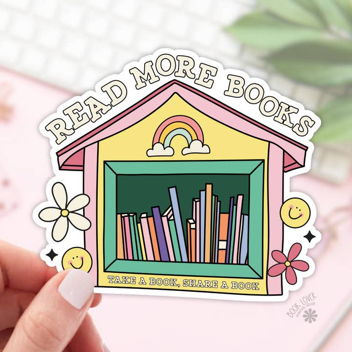 Book Lover Merch Shop - Wholesale Sticker - Read More Books Stickers / Bookish Stickers / Book Lover0