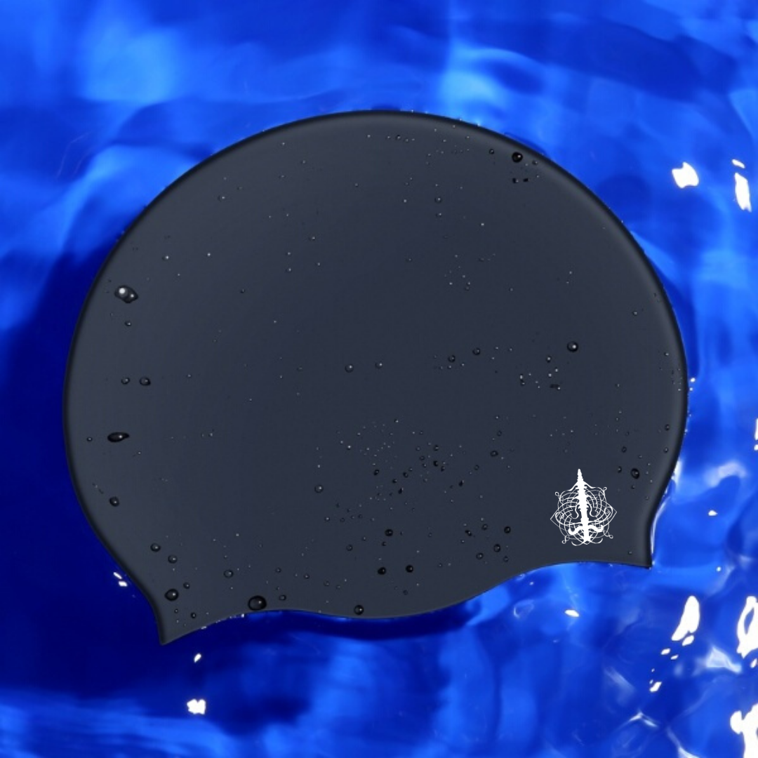 Black Large Swim Caps For long Hair, Braids, Locs by Aquastockings for wholesale on Faire10