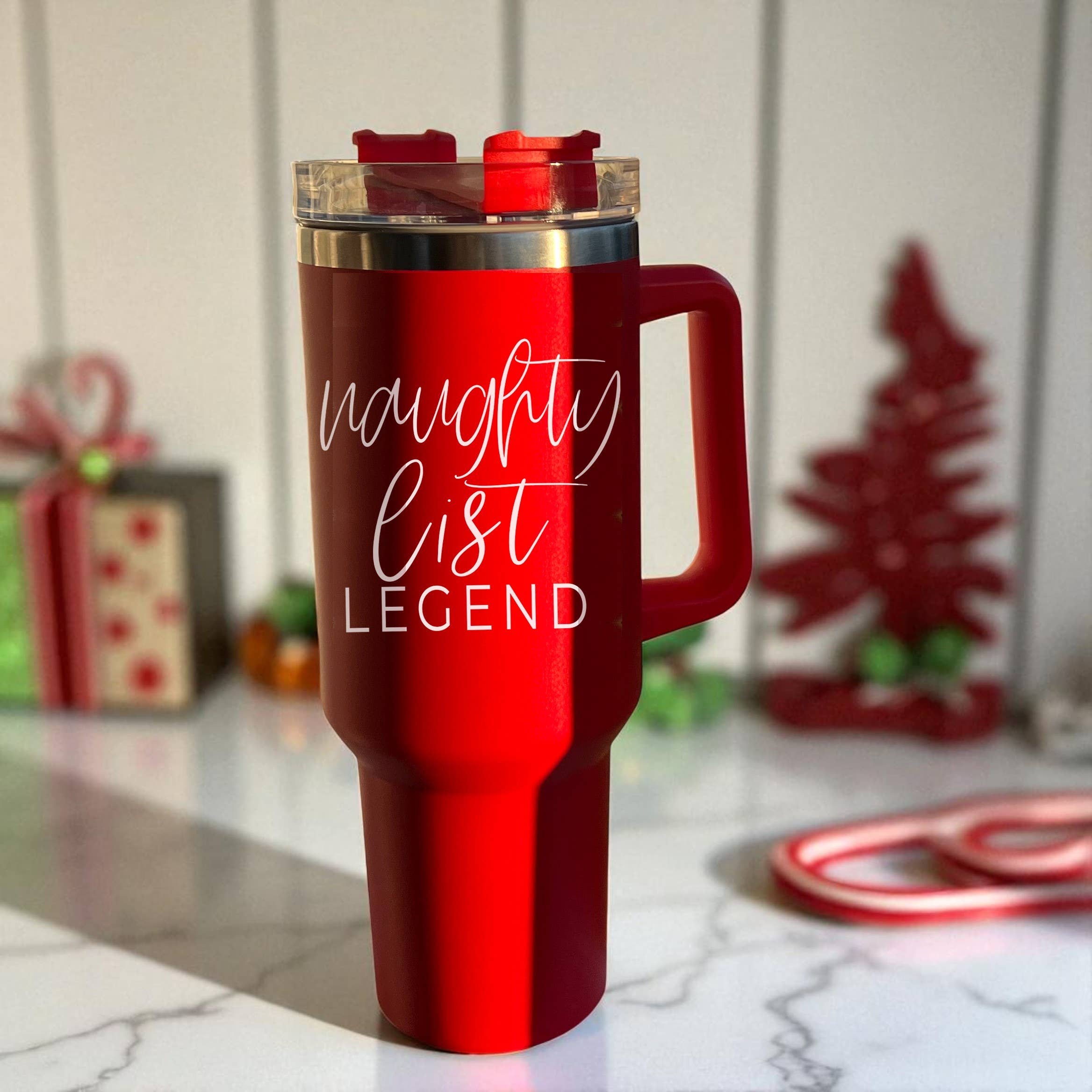 Gia Roma - Wholesale Insulated Mug/Tumbler - Funny Christmas Coffee Mugs, Red Holiday Tumblers With Straw69