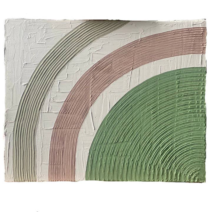 “Sálvia, rosa e bronzeado”//16" x 20" por atacado de Seneca Avenue Arts