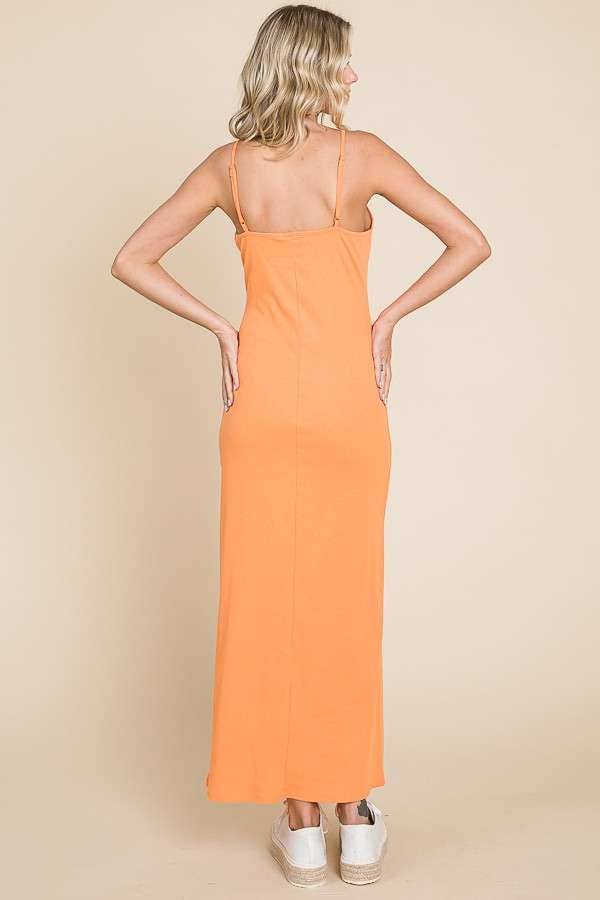 Culture Code – wholesale Dress – Women's – CRD1615 - SOLID SPAGHETTI STRAP MAXI SLIP DRESS21