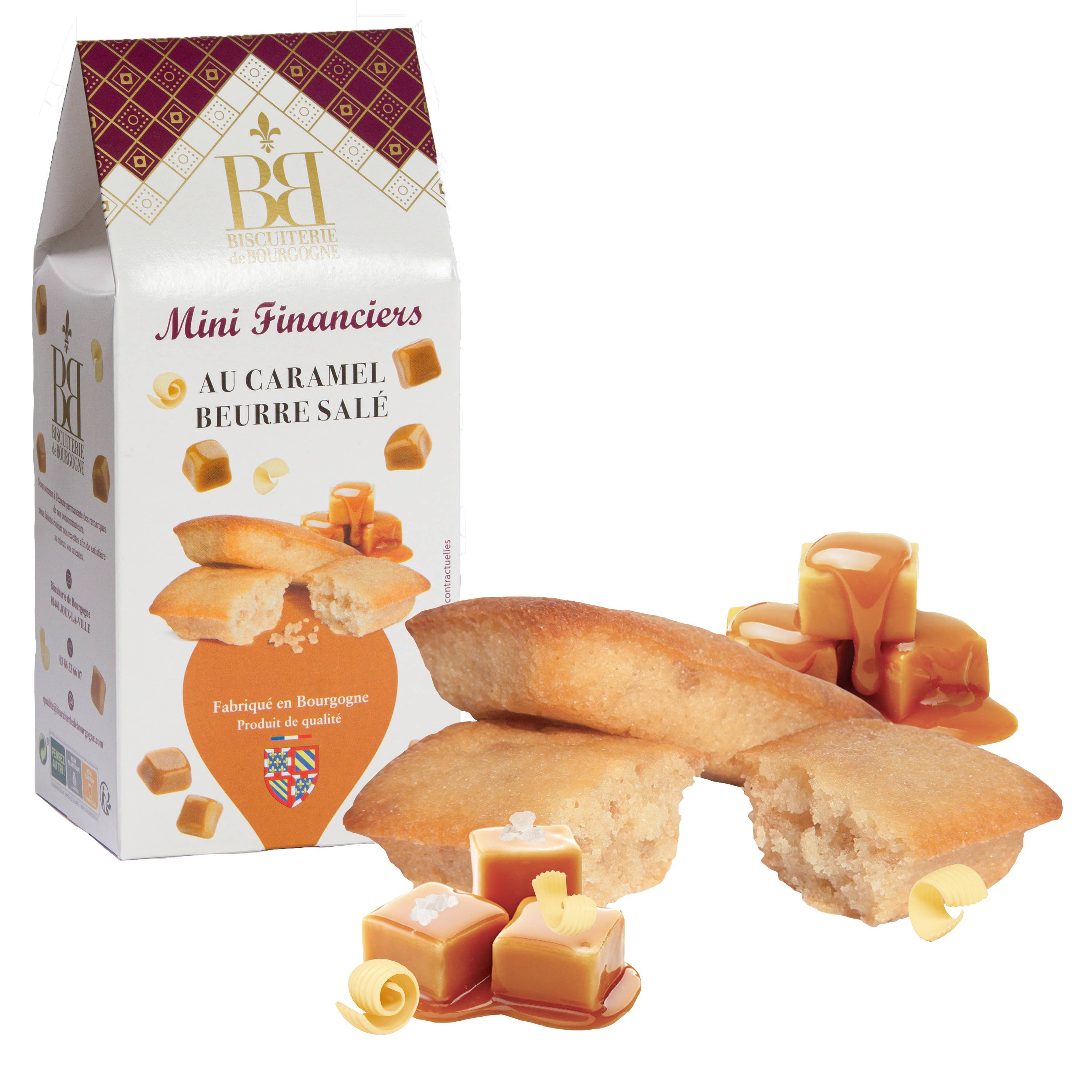 Biscuiterie de bourgogne et chocolaterie Chopard - Venta al por mayor Galletas - Estuche Mini Financiers Salted Butter Caramel2