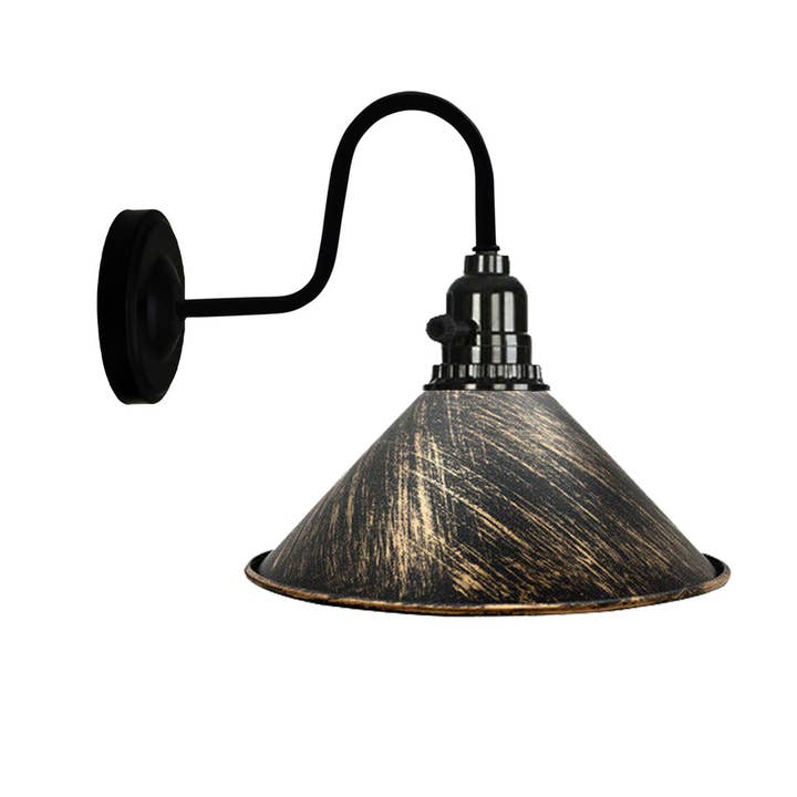 Ledsone - Venta al por mayor Lámparas decorativas/de escritorio - Pared vintage de metal, color cobre, retro, con luz