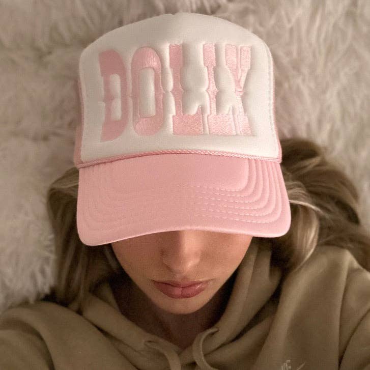 Happi Style - Wholesale Trucker Hat - Women's - Dolly Trucker Hat | Light Pink3