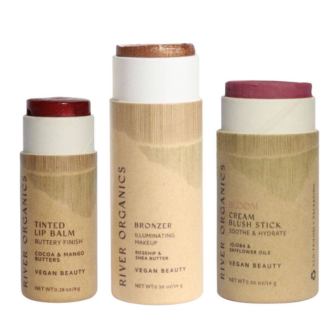 River Organics - Wholesale Lip Balm Set - Lip + Highlighter + Blush Set (Mix & Match)44