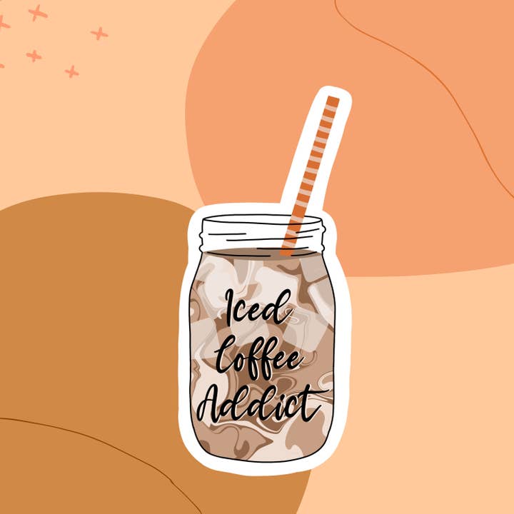 Iced Coffee Addict Magnet for wholesale by Shop Katherine Marie